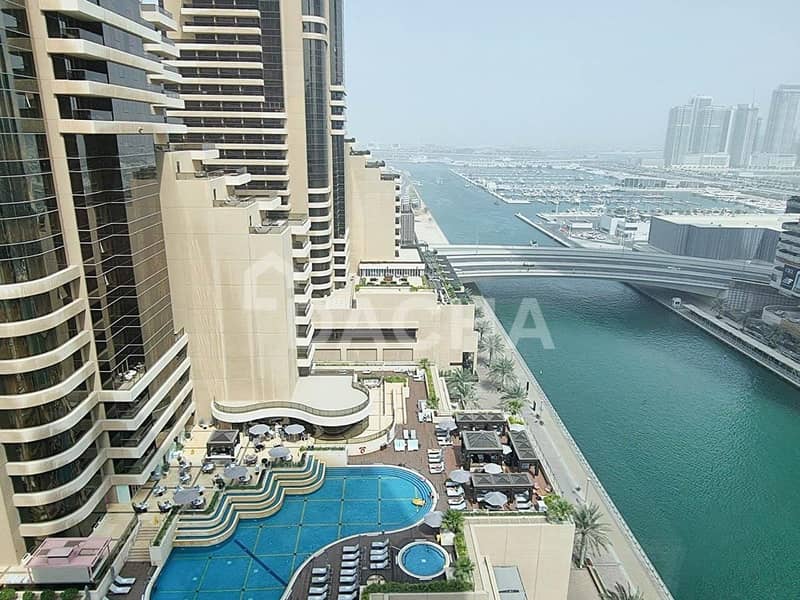 位于迪拜码头，蓝色鸢尾大厦 2 卧室的公寓 140000 AED - 5901452
