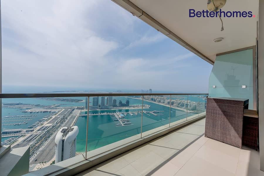 Spectacular Sea View | Unfurnished|High Floor