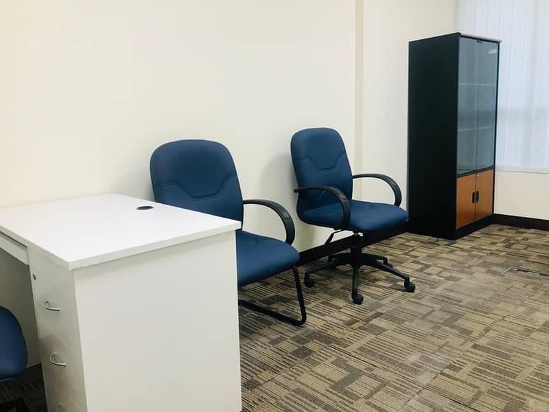FULLY FURNISHED OFFICE SPACE WITH 1  YEAR EJARI IN AL QUSAIS
