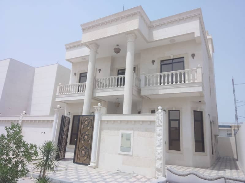 For sale villa in a great location close to Sheikh Mohammed bin Zayed Street, super deluxe finishing