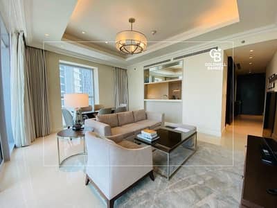 2 Bedroom Hotel Apartment for Rent in Downtown Dubai, Dubai - HIGH FLOOR |ICONIC BURJ KHALIFA VIEW | LUXURIOUS |