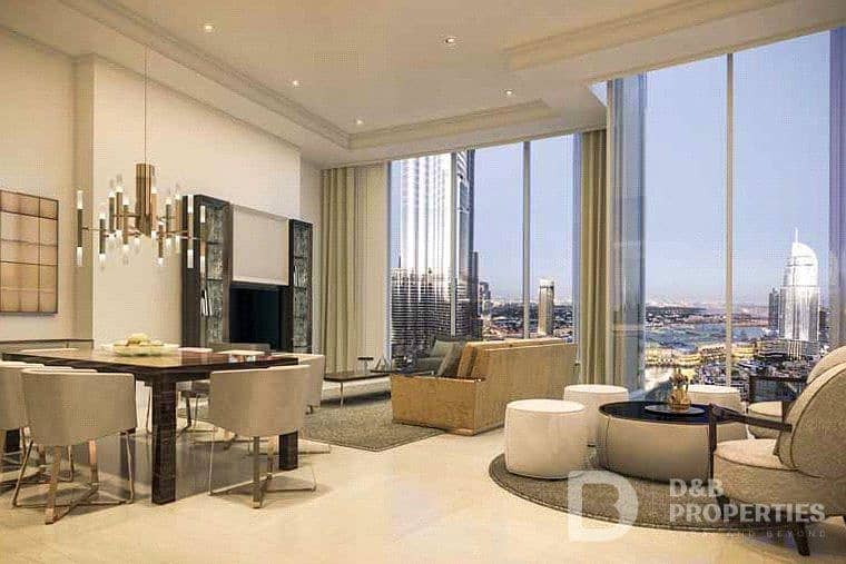 位于迪拜市中心，迪拜歌剧院谦恭公寓 2 卧室的酒店式公寓 3100000 AED - 5911825