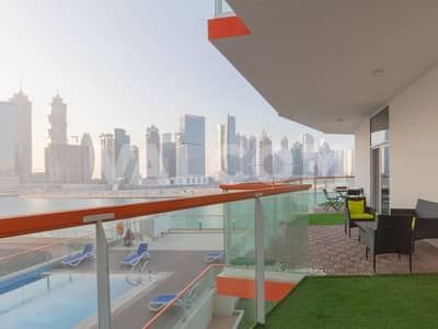 2 Bedroom Apartment for Sale in Business Bay, Dubai - Furnished With Spacious Balcony|Burj and Canal View|Elegant Style