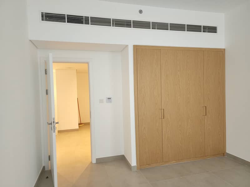 Brand new duplex 3BR Apartment in Al Mamsha with two living halls,garden space and pool view rent just 110k