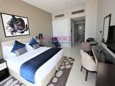 Studio for Rent in DAMAC Hills, Dubai - High Floor | Fully Furnished Studio | Golf Views