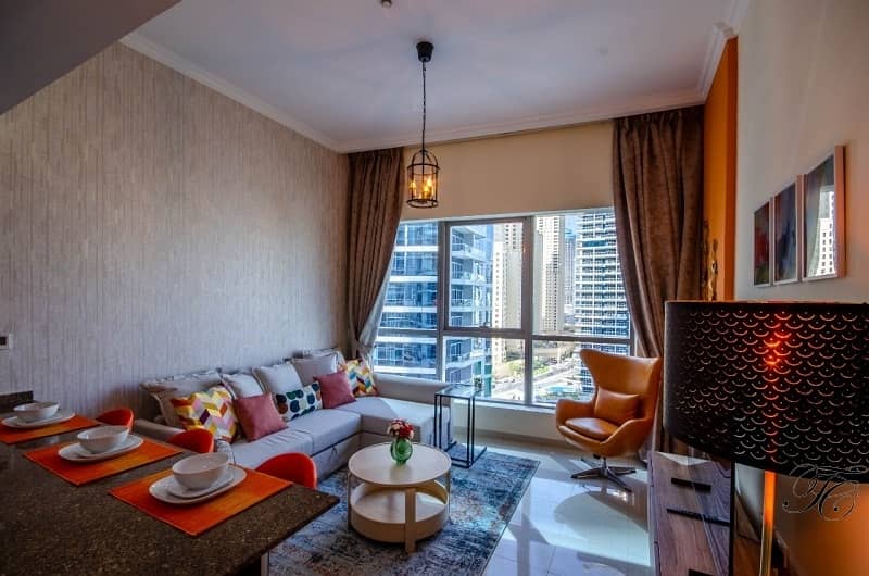 位于迪拜码头，湾区中心 1 卧室的公寓 100000 AED - 5836442