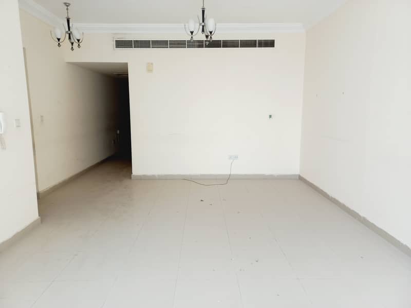 One month free 2bhk with maid room, gym facility in al Taawun area rent 33k in 4/6 cheqs
