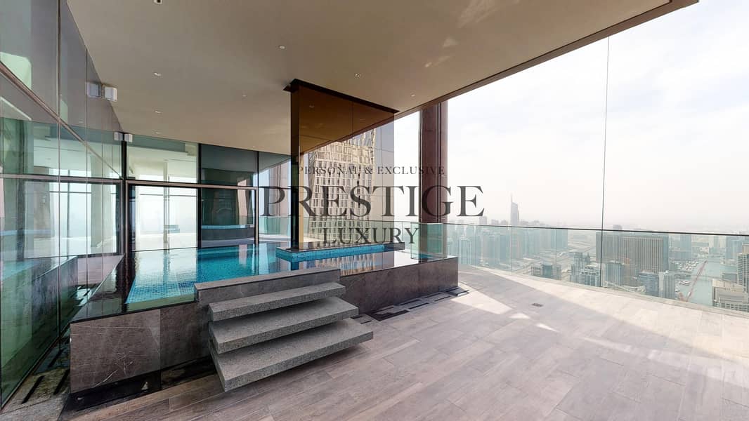 位于迪拜码头，滨海之门，滨海之门2号 4 卧室的顶楼公寓 45000000 AED - 5892794