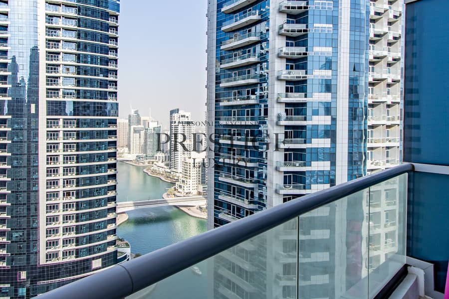 位于迪拜码头，湾区中心，湾区中心西 2 卧室的公寓 156000 AED - 5927643