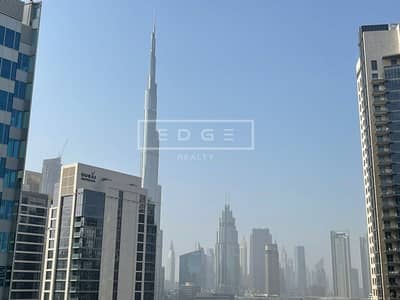 Studio for Rent in Business Bay, Dubai - Fully semi Furnished |  Burj Khalifa View  | Vacant