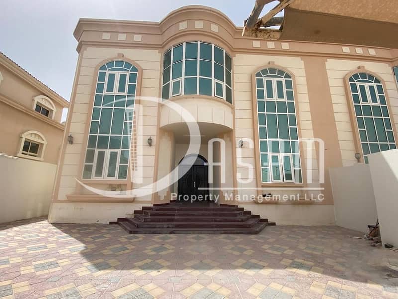 A villa with big yard in Shakhbout city for 190k.