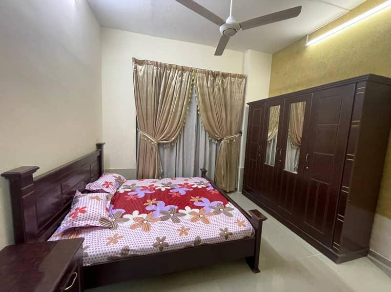 2 furnished bed room hall apartments for rent in Ajman downtown Peal Tower