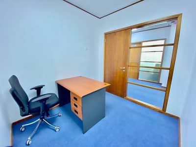 Office for Rent in Al Khalidiyah, Abu Dhabi - Furnished Office w/ Tawtheeq || FREE ADDC & AMBIENCE