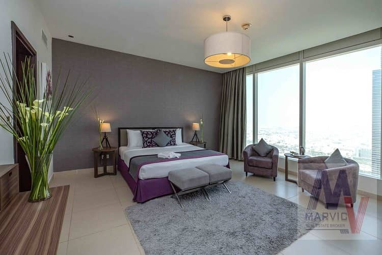 شقة فندقية في برج نسيمة،شارع الشيخ زايد 1 غرفة 130000 درهم - 5932805