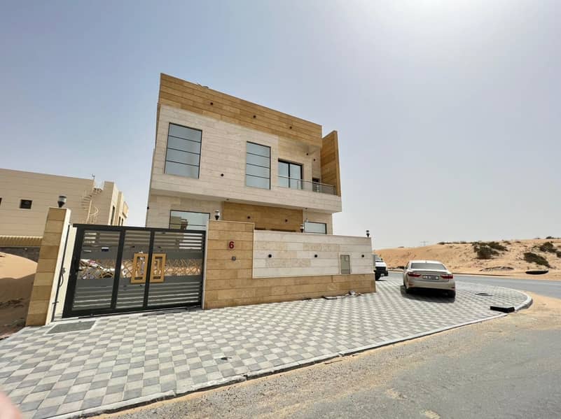 BRAND NEW CORNER VILLA LOCATED ON ROAD FOR RENT 5 BADROOM WITH MAJLIS HALL IN AL YASMEEN AJMAN RENT 80,000/- AED YEARL