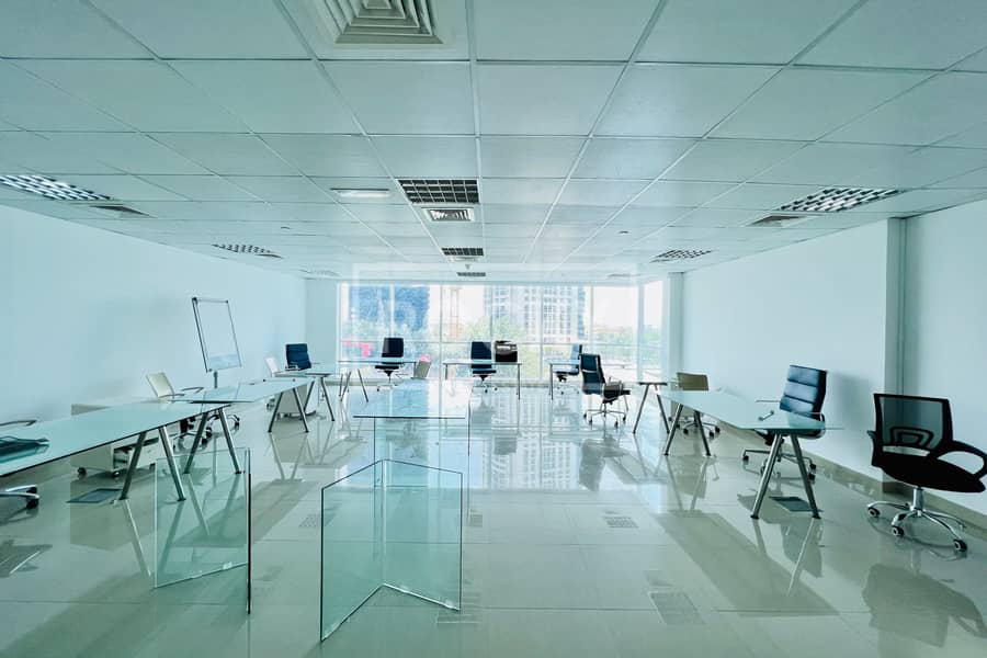 Fitted Office AED 65/sq ft | Open Layout