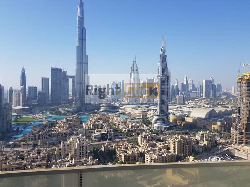 Burj khalifa view high floor Furnished 2BR for rent