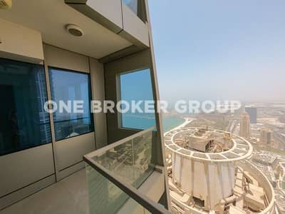 2 Bedroom Apartment for Rent in Dubai Marina, Dubai - Best Deal! Biggest 2BR, High floor, Sea view