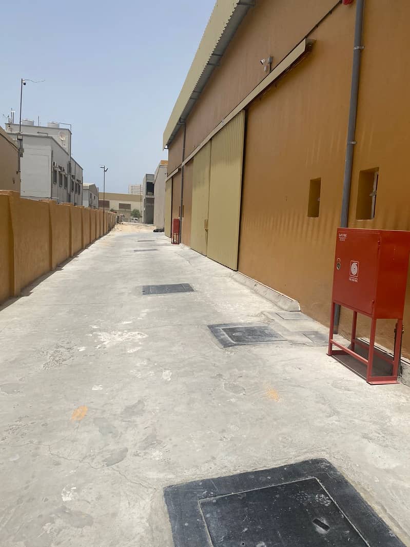brand new warehouse for rent in Ajman new industrial area near Dar Mix roundabout