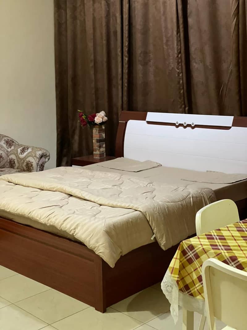 Fully Furnished Studio Apartment In Horizon Towers 1800/=AED Excluding /without bills without internet