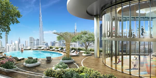 2 Bedroom Apartment for Sale in Downtown Dubai, Dubai - 03 Years Payment Plan | Un-obstructable view of  Burj Khalifa