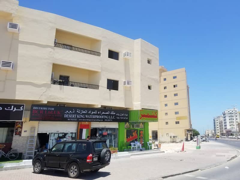 For sale a building in the Emirate of Ajman, residential and commercial, very excellent location