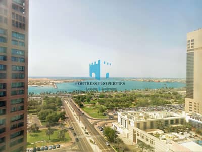 3 Bedroom Flat for Rent in Corniche Area, Abu Dhabi - Full Sea Views | 3 Master Bedrooms | Maidsroom | With PARKING
