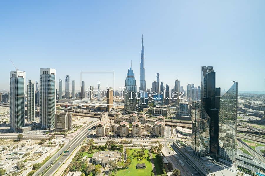 1BR|Unfurnished | High-Floor | Burj Khalifa View