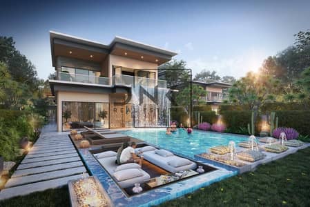 7 Bedroom Villa for Sale in Damac Lagoons, Dubai - Bang on Lagoon | Cinema | Elevator | Swimming Pool