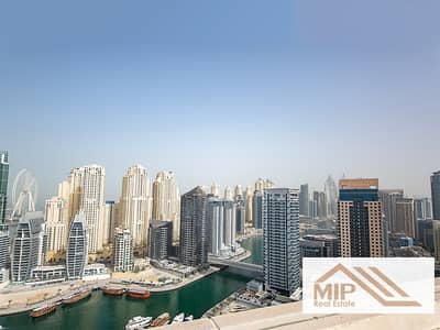 3 Bedroom Apartment for Rent in Dubai Marina, Dubai - Exclusive 3BR Full Sea View | Manchester Tower