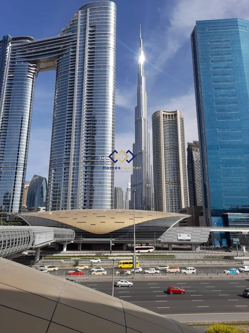 Fully Fitted Office| Sheikh Zayed Road  View|  Near Burj Khalifa  Dubai Mall Metro Station