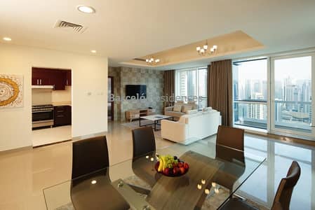 2 Bedroom Hotel Apartment for Rent in Dubai Marina, Dubai - 2 Bedroom Deluxe Hotel  Apartment - newly renovated - all bills included - 2BHK