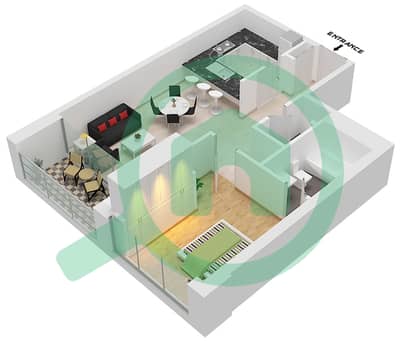 The Fairways West - 1 Bedroom Apartment Suite 6 Floor plan