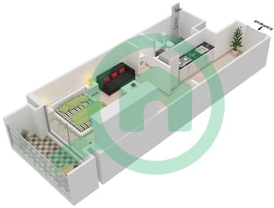 Pantheon Elysee I - Studio Apartment Type/unit S2/18 FLOOR-1 Floor plan