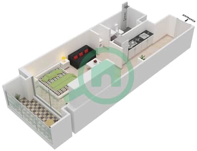 Пантеон Элизе - Апартамент Студия планировка Тип/мера S2/54 FLOOR-1