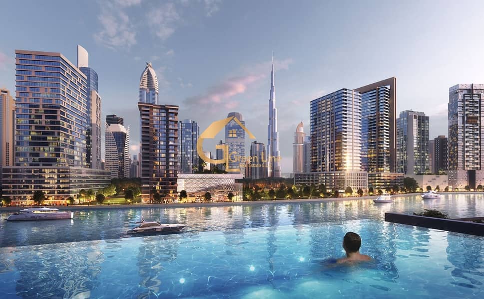 Spacious 2 Bedroom Waterfront Apartment! View of Burj Khalifa & Creek ~ Flexible Payment ~ Lowest Price