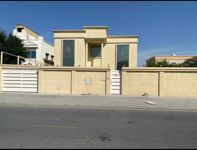 Two-storey villa for rent in Ajman, Al Raqaib area, central air conditionin