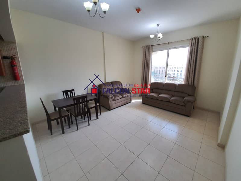 MONTHLY 3,500/- CONNECTED DEWA l FURNISHED 1 BED WITH BRAND NEW FURNITURE