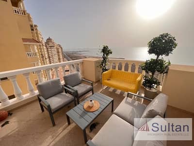 1 Bedroom Flat for Rent in Al Hamra Village, Ras Al Khaimah - 12 cheques: Upgraded Sea View Small 1BR in Royal Breeze