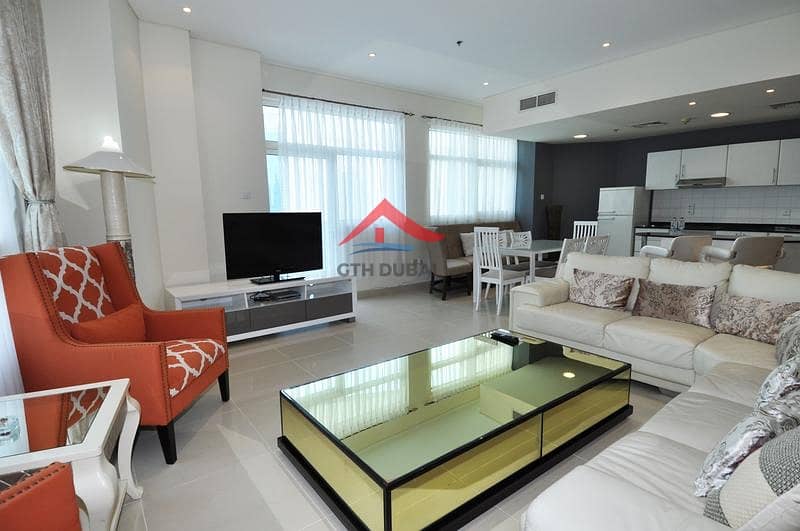 2 BEDROOM | FULLY FURNISHED IN DUBAI MARINA | NEAR METRO STATION | CHILLER FREE