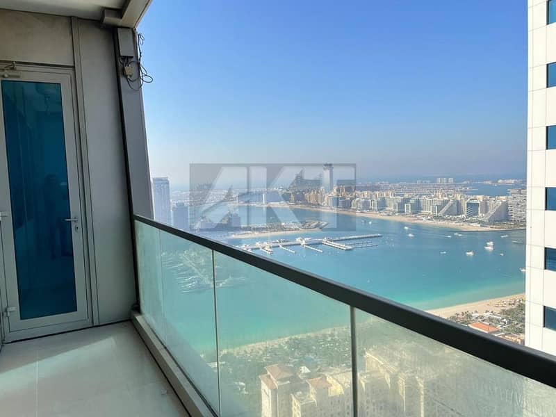 120K/ 2 BEDS/ HIGH FLOOR/CHILLER FREE/ PARTIAL SEA  VIEW / KITCHEN EQUIPPED