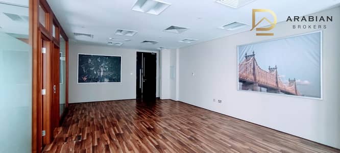 Office for Rent in Al Barsha, Dubai - Glass & Wooden Partition | Wooden Flooring | Aesthetic | Near MOE