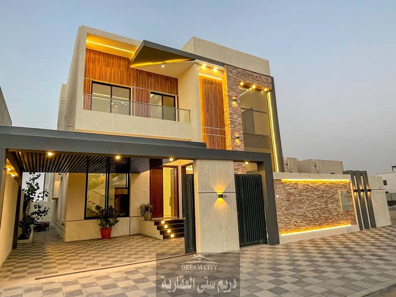 For sale a two-storey villa, European design, behind the Saudi German Hospital and Ajman University, close to all services