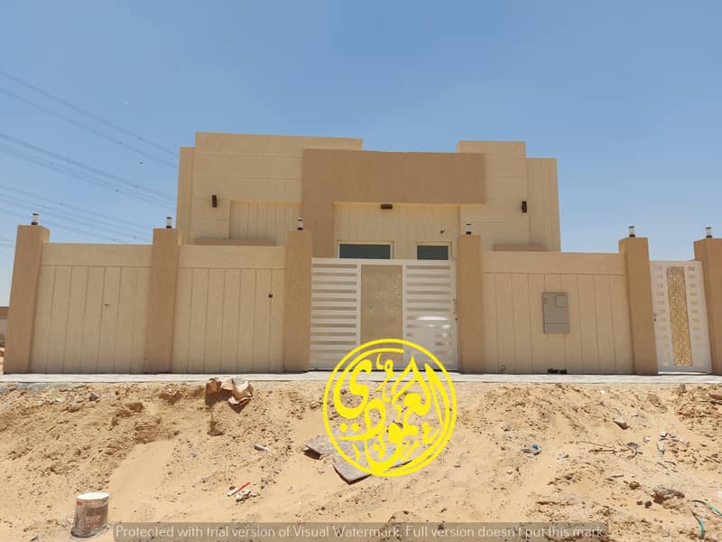 Take the opportunity, a ground floor villa, a location close to Sheikh Mohammed bin Zayed Street, at a great price, a large area, and a great finish