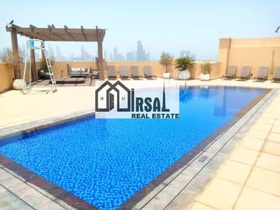 Near Belhasa Driving center very Specious Apartment 2 BR with huge Balkony beautiful view
