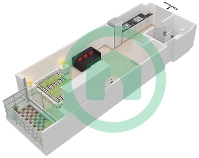 万神殿爱丽舍公寓 - 单身公寓类型／单位S3/18 FLOOR-2-3戶型图