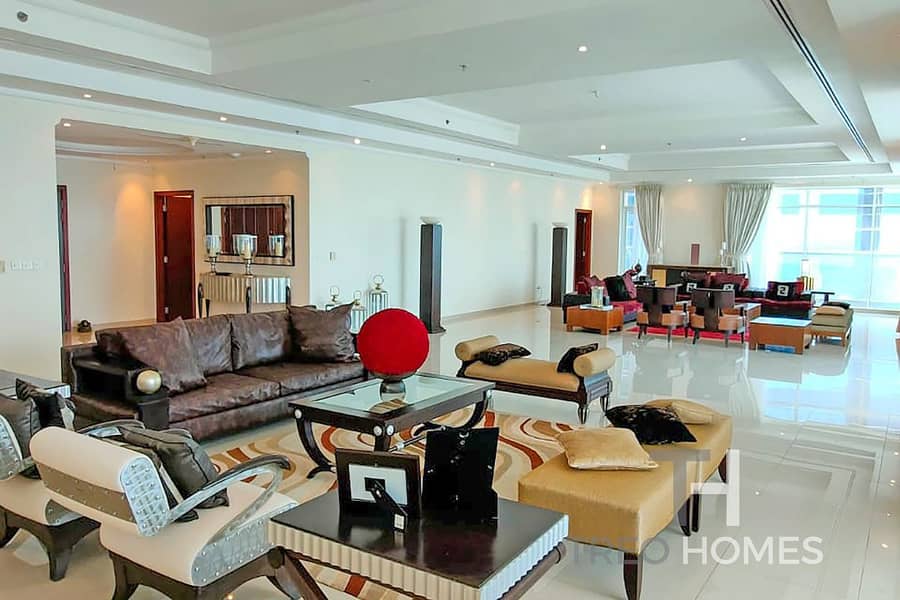 位于迪拜码头，阿联酋皇冠大厦 4 卧室的顶楼公寓 18000000 AED - 5955183
