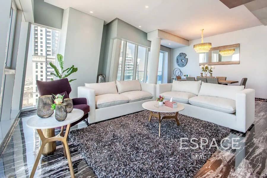 Upgraded FENDI 4BR+Maid  | Full Palm View