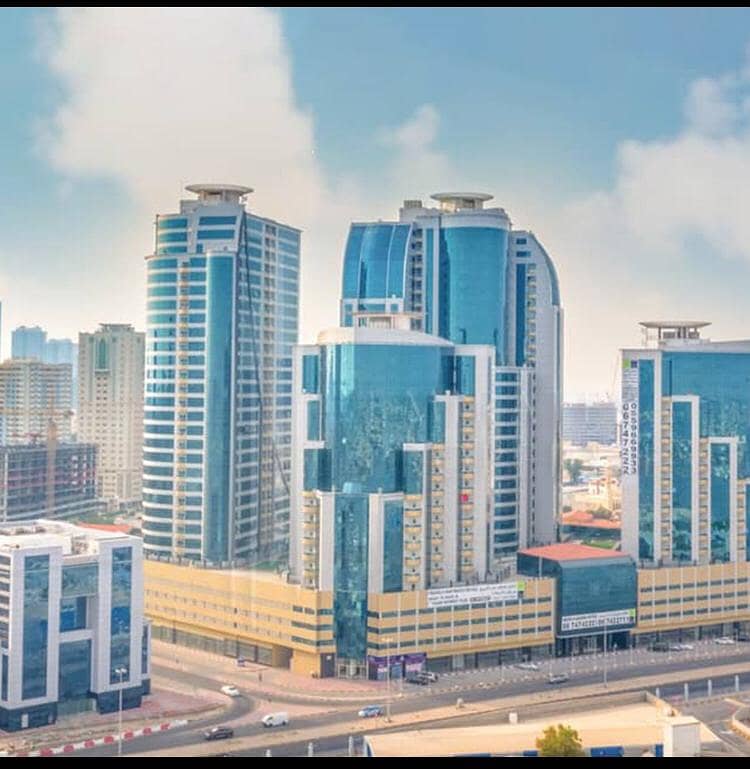 RENTED STUDIO WITH PARKING WITH INSTALLMENTS IN ORIENT TOWER AJMAN