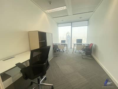 Office for Rent in Bur Dubai, Dubai - Spacious Furnished Office With Fantastic Sunlight available in Burjuman  Business tower
